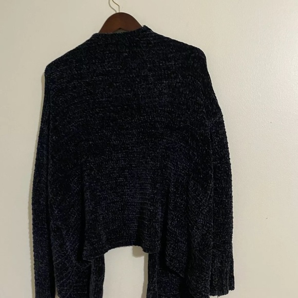 Alison Andrews Black soft Open Front Cardigan Sweater black size L - Picture 2 of 4